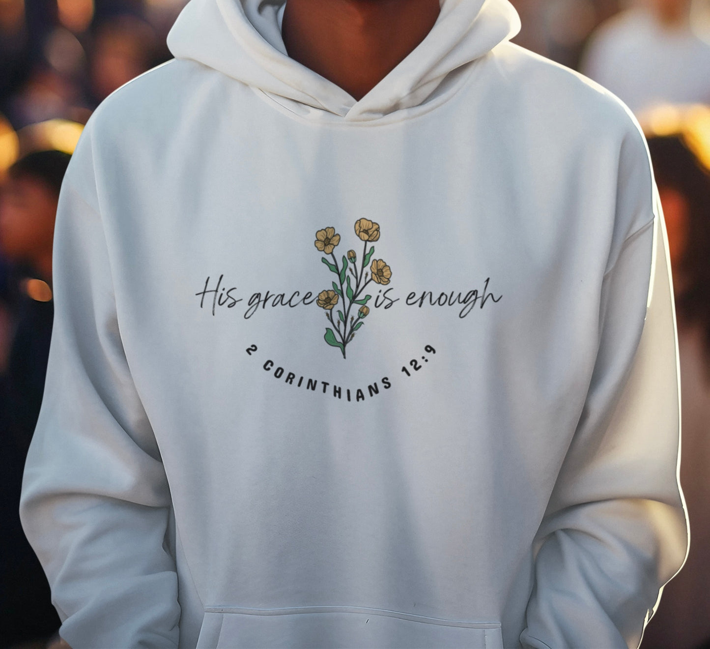 His grace is enough - Premium Hoodie