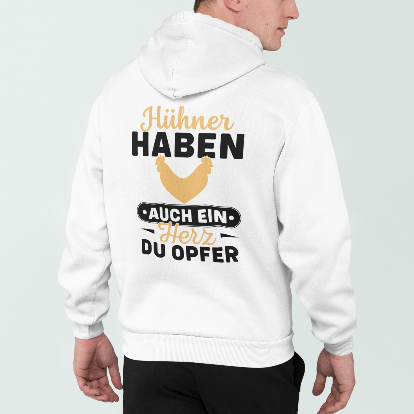 Hühner haben auch ein Herz - Premium Hoodie