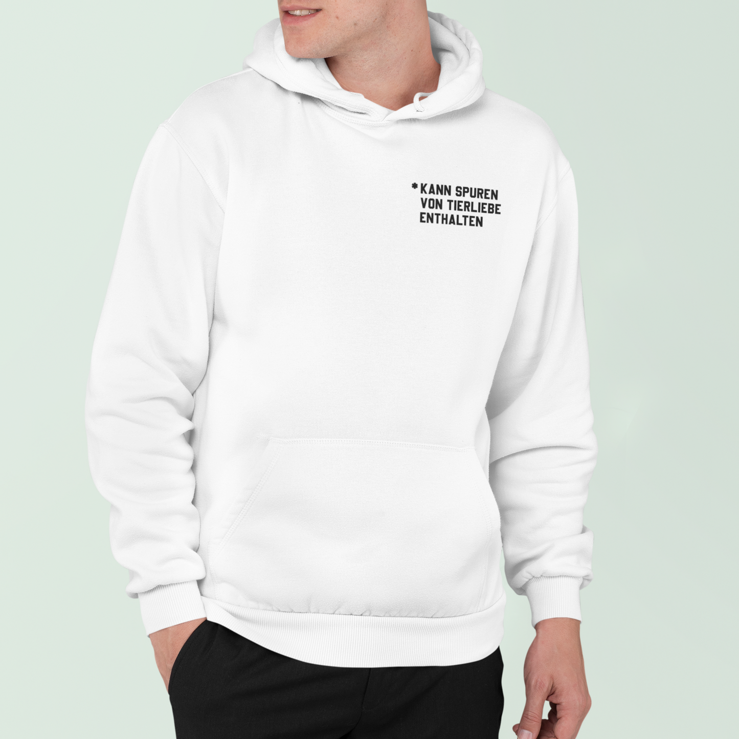 Kann Spuren von Tierliebe enthalten - Premium Hoodie