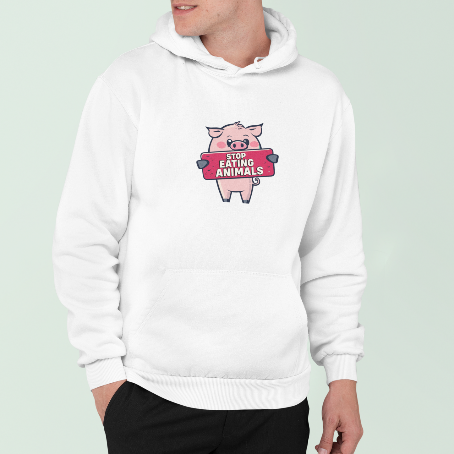 Stop eating animals - Premium Hoodie