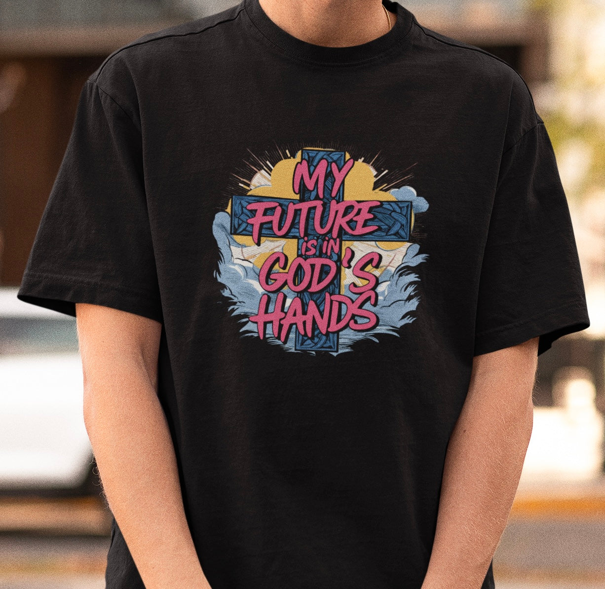 My future is in god's hands - Oversize shirt