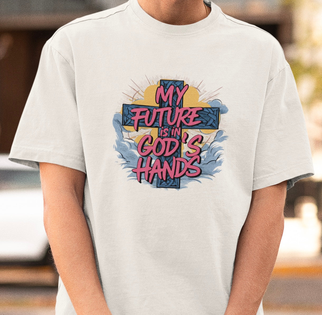 My future is in god's hands - Oversize shirt