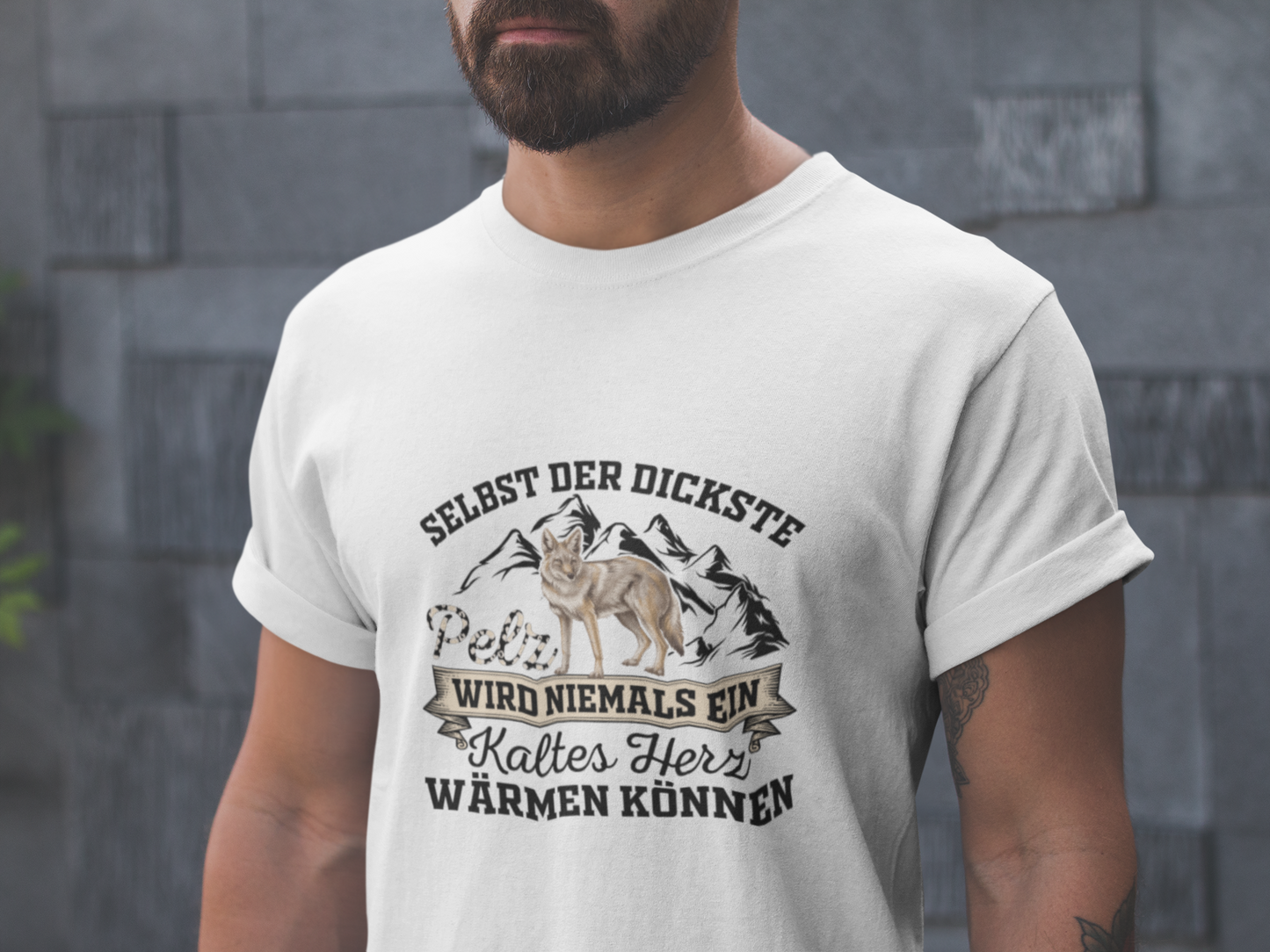 Selbst der dickste Pelz wird niemals ein kaltes Herz wärmen - Oversize Shirt