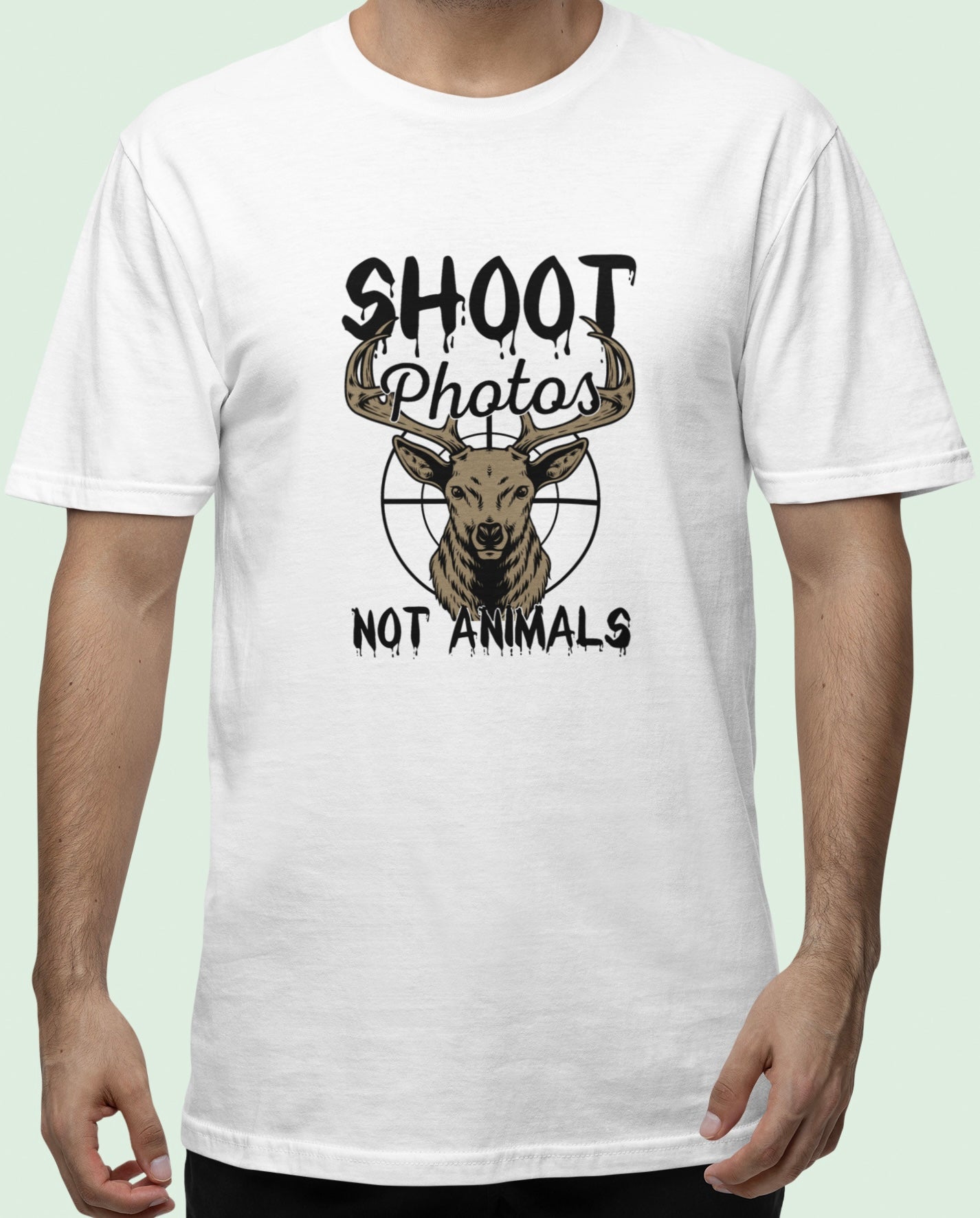 Shoot photos not animals - Oversize Shirt