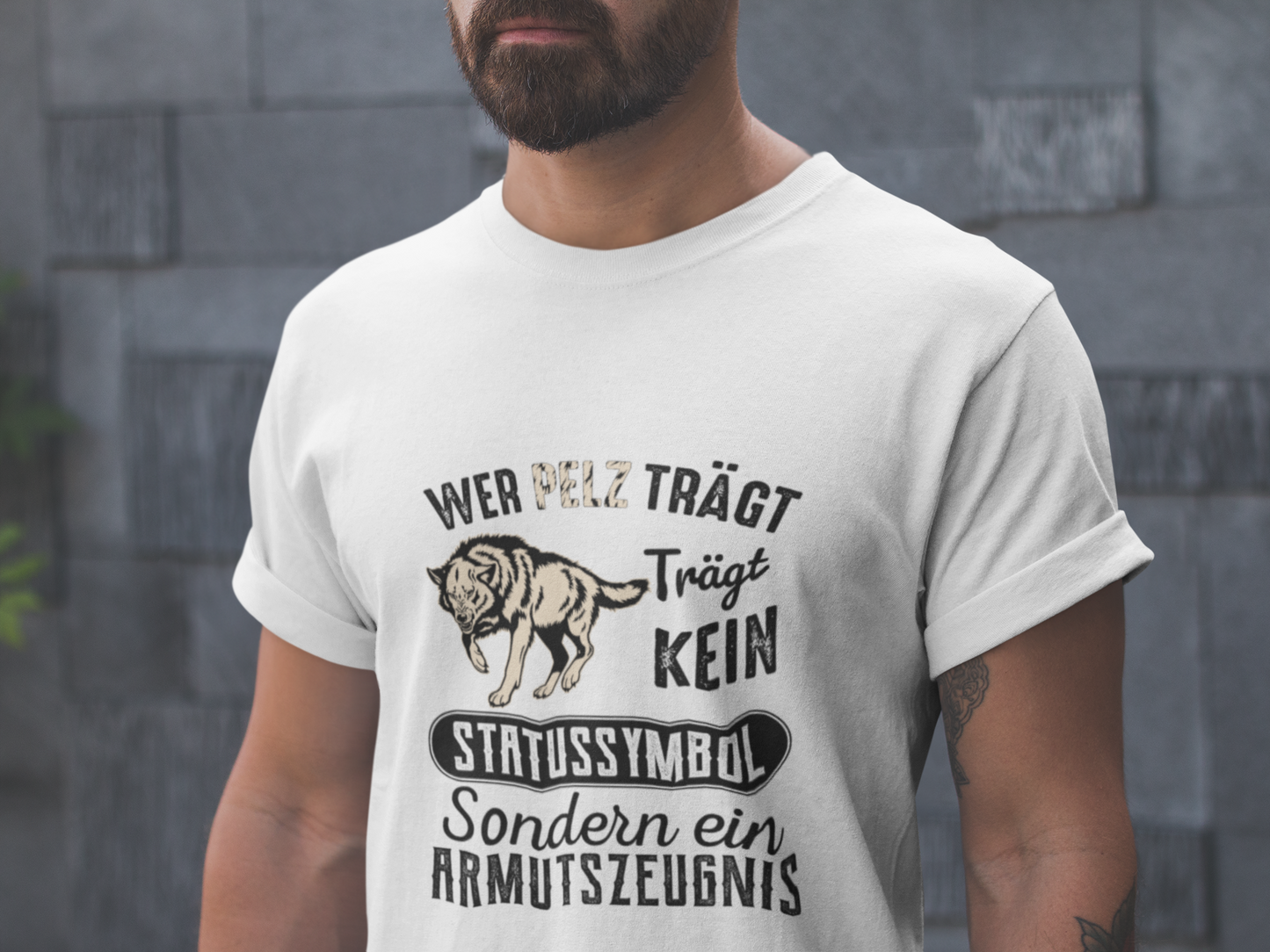 Pelz tragen ist ein Armutszeugnis - Oversize Shirt