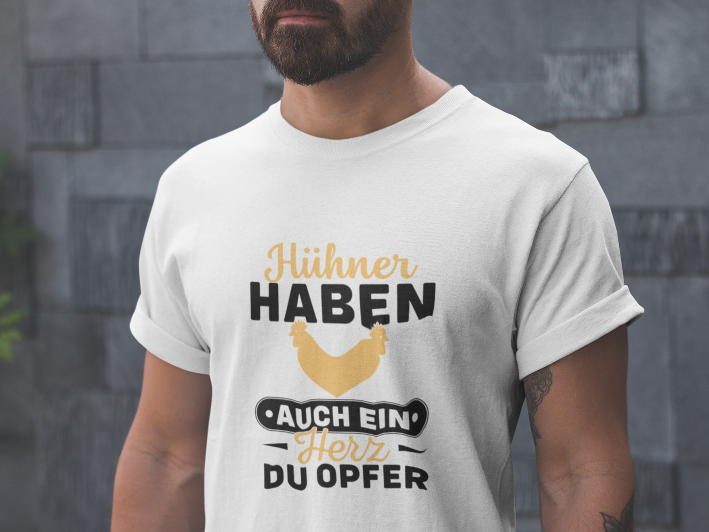 Hühner haben auch ein Herz - Oversize Shirt