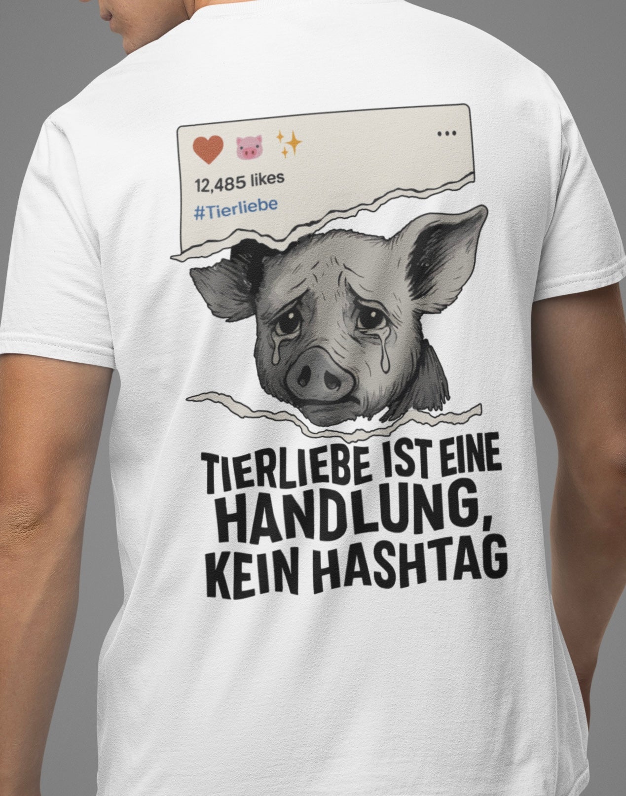 Tierliebe ist eine Handlung, kein Hashtag - Premium Shirt