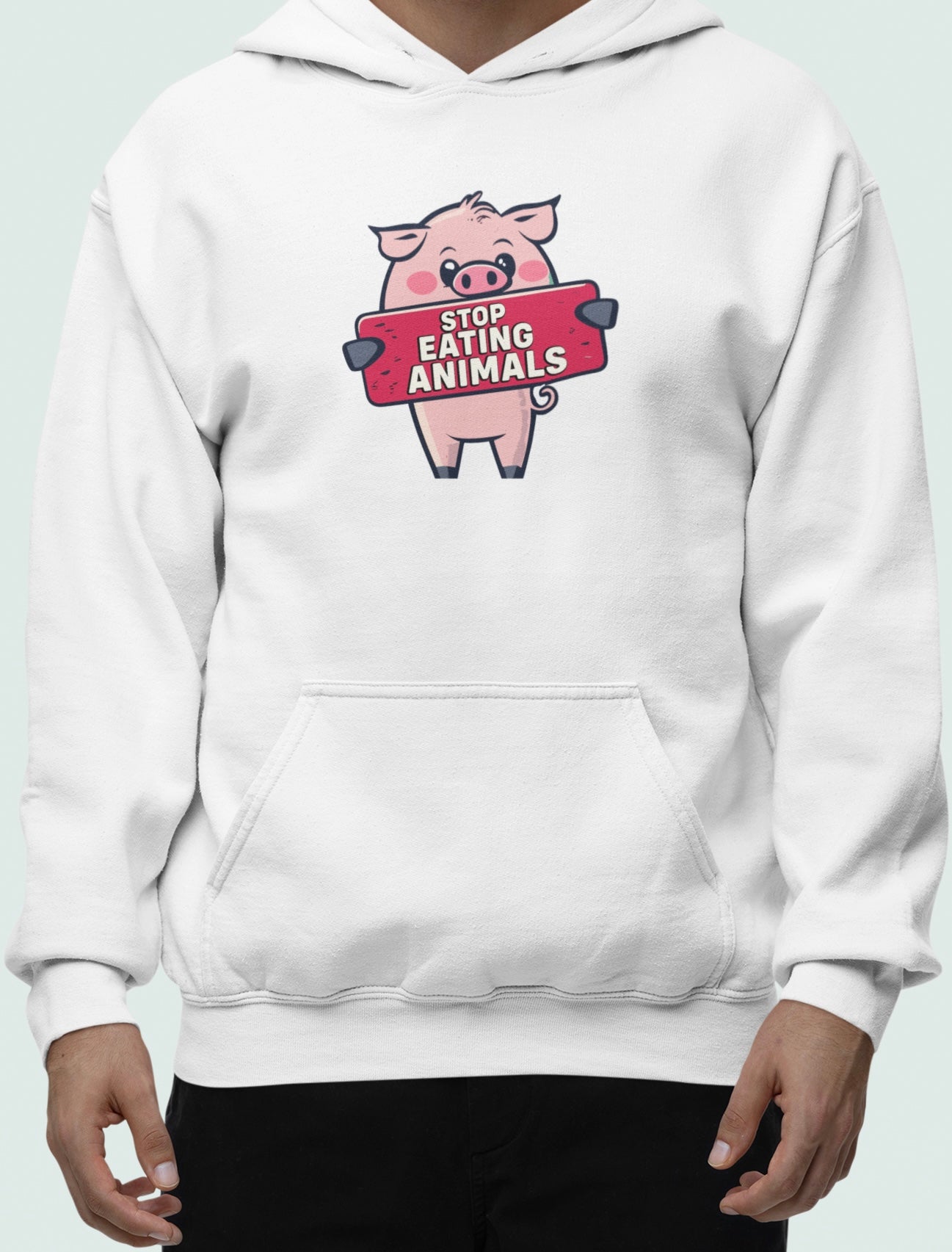 Stop eating animals - Oversized Hoodie