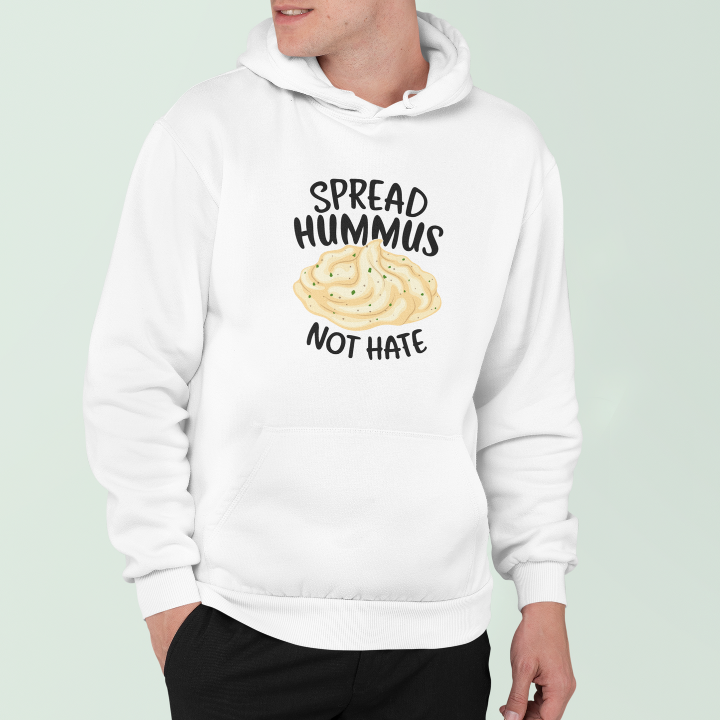 Spread Hummus not hate - Premium Hoodie