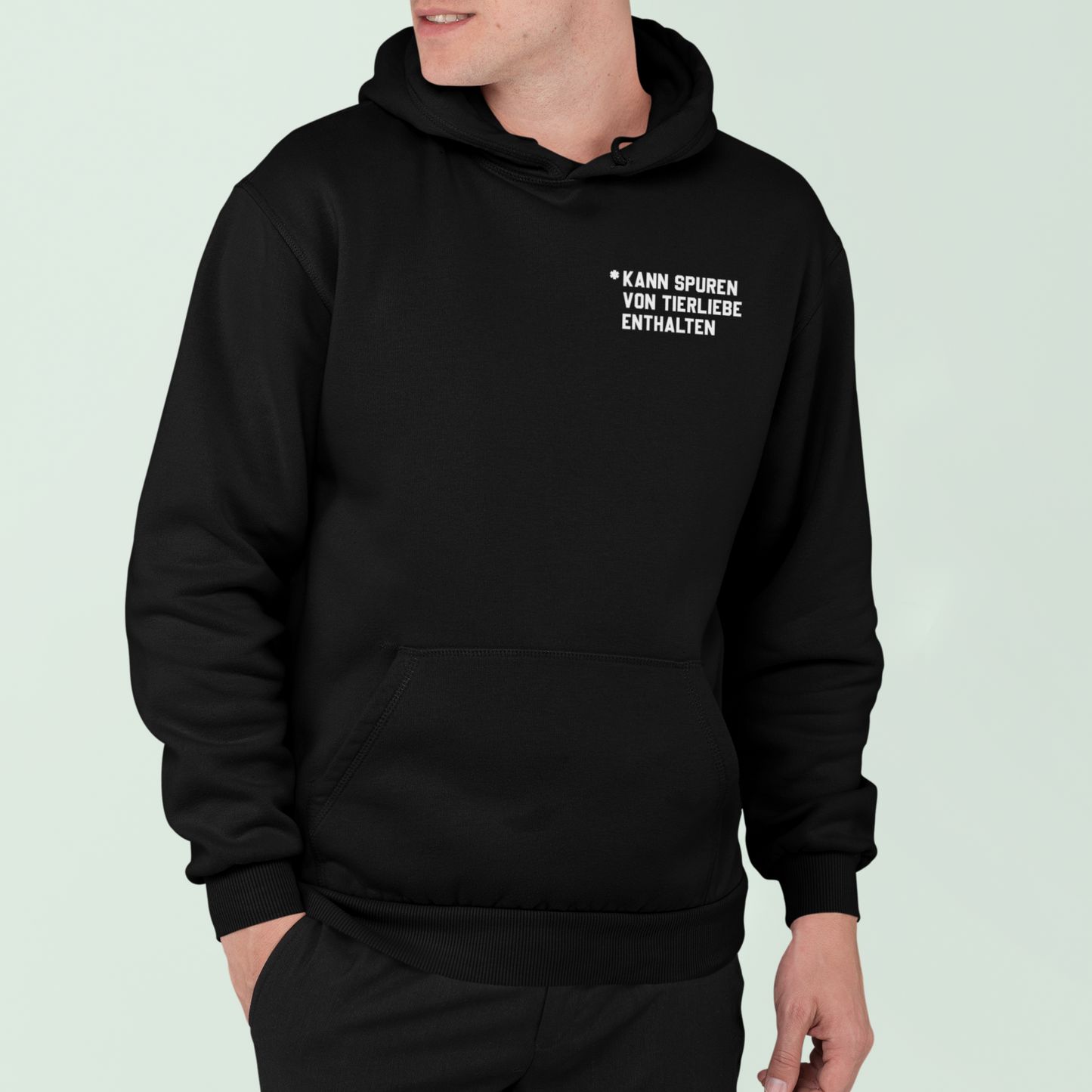 Kann Spuren von Tierliebe enthalten - Premium Hoodie