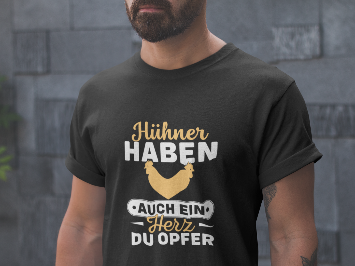 Hühner haben auch ein Herz - Oversize Shirt