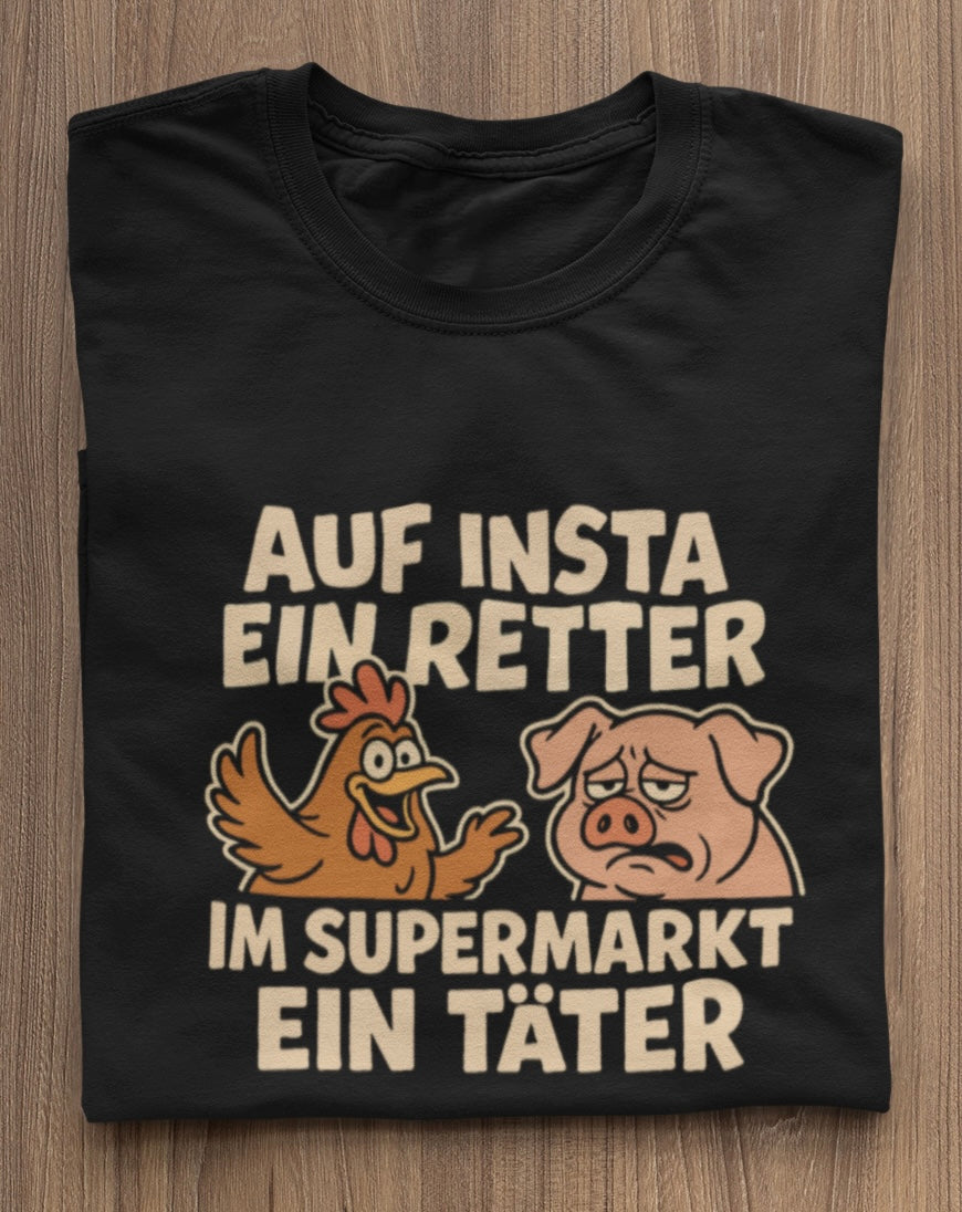 Im Supermarkt ein Täter - Premium Shirt