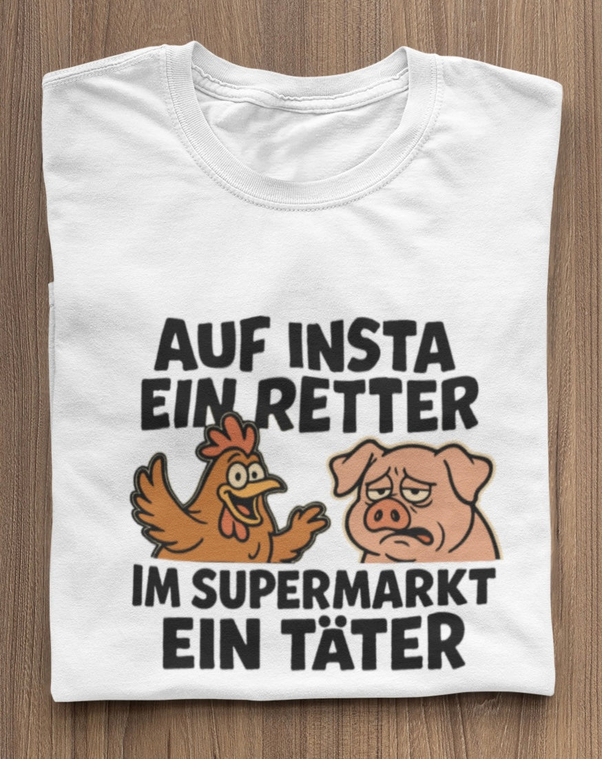 Im Supermarkt ein Täter - Premium Shirt