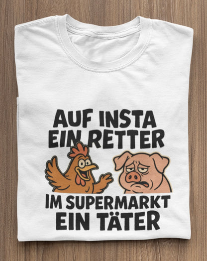 Im Supermarkt ein Täter - Premium Shirt