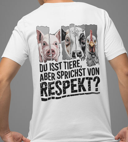 Du isst Tiere aber sprichst von Respekt? - Premium Shirt