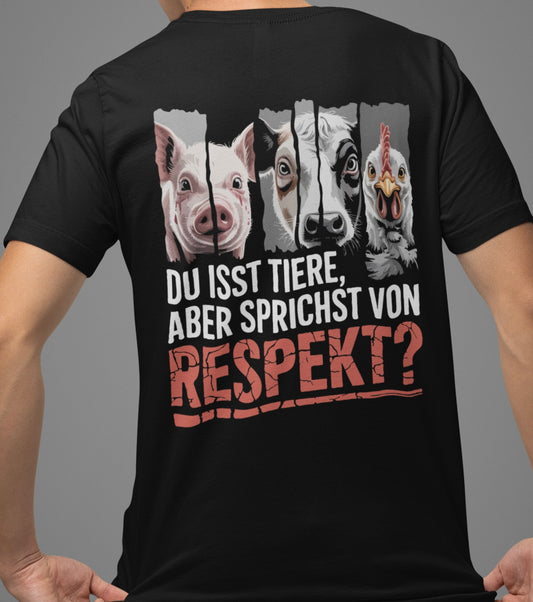 Du isst Tiere aber sprichst von Respekt? - Premium Shirt