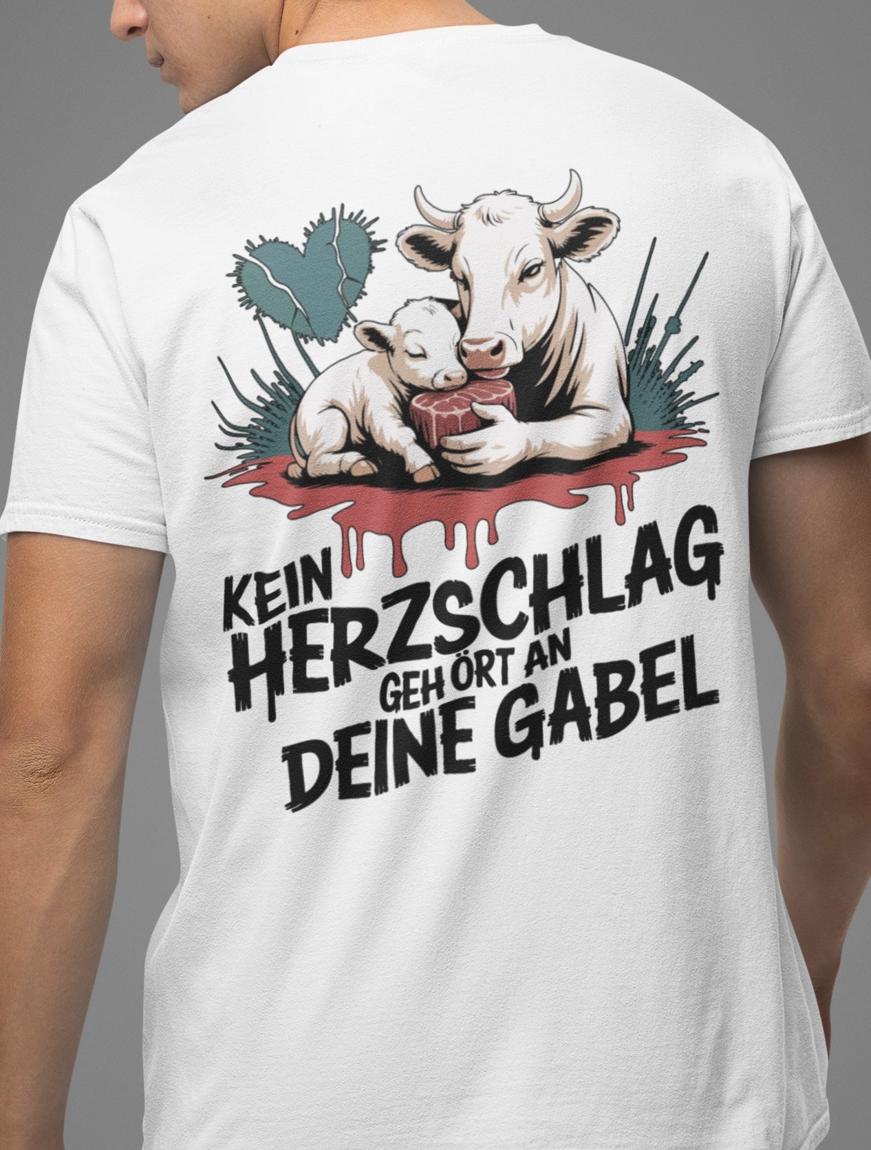 Kein Herzschlag gehört an deine Gabel - Premium Shirt
