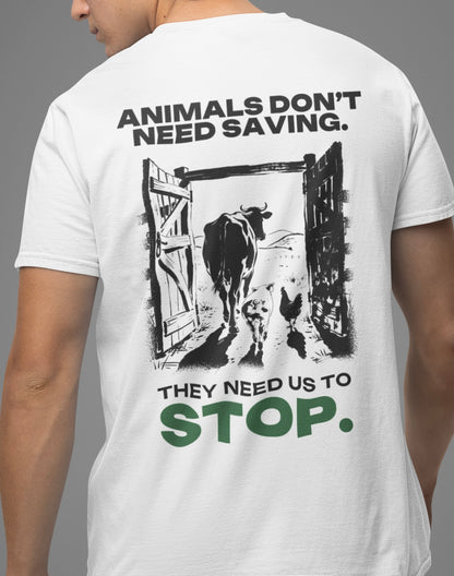 Animals dont need saving - Premium Shirt