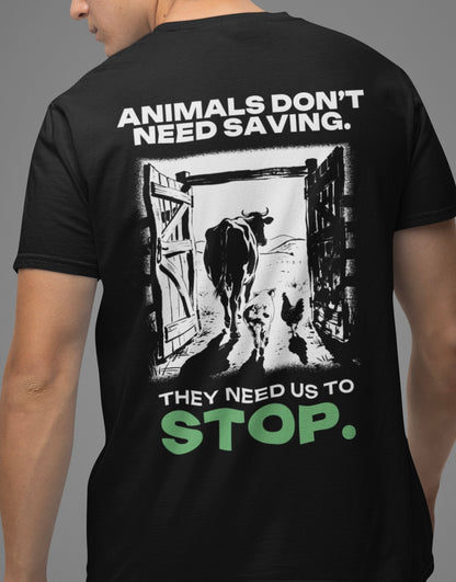 Animals dont need saving - Premium Shirt