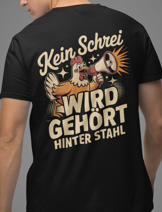 Kein Schrei wird gehört hinter Stahl - Premium Shirt