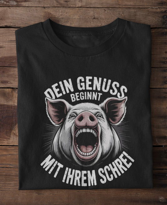 Dein Genuss beginnt mit ihrem Schrei - Premium Shirt